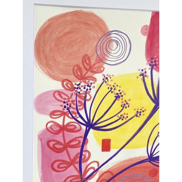 Purple Queen - Original Wall Art Acrylic Painting 11x14in Matted Frame Ready - Picture 6 of 9